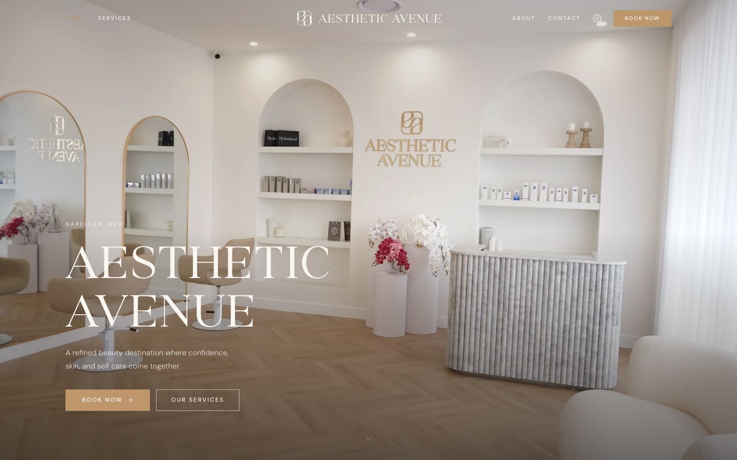Aesthetic Avenue website