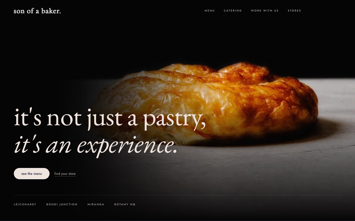 Son of a Baker website